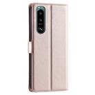 For Sony Xperia 5 III Voltage Ultra-thin Dot Leather Phone Case(Rose Gold) - 3