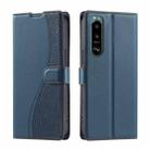 For Sony Xperia 5 III Voltage Ultra-thin Dot Leather Phone Case(Blue) - 1