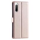 For Sony Xperia 10 III Voltage Ultra-thin Dot Leather Phone Case(Rose Gold) - 3