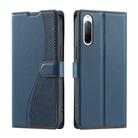 For Sony Xperia 10 III Voltage Ultra-thin Dot Leather Phone Case(Blue) - 1