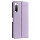 For Sony Xperia 10 IV Voltage Ultra-thin Dot Leather Phone Case(Purple) - 3