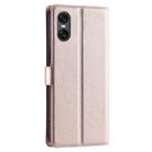 For Sony Xperia 10 VI Voltage Ultra-thin Dot Leather Phone Case(Rose Gold) - 3