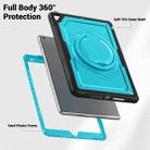 For iPad 10.2 2021 / 2020 / 10.5 2019 Honeycomb Hybrid Tablet Case with Handle Holder & Strap(Light Blue) - 3