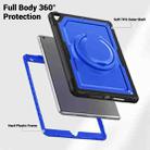 For iPad 10.2 2021 / 2020 / 10.5 2019 Honeycomb Hybrid Tablet Case with Handle Holder & Strap(Dark Blue) - 3