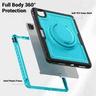 For iPad Pro 11 2022 / Air 10.9 2022 Honeycomb Hybrid Tablet Case with Handle Holder & Strap(Light Blue) - 3