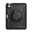 For iPad Air 11 2025 / 2024 Honeycomb Hybrid Tablet Case with Handle Holder & Strap(Black) - 2