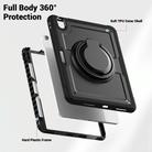 For iPad Air 11 2025 / 2024 Honeycomb Hybrid Tablet Case with Handle Holder & Strap(Black) - 3