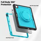 For iPad Air 11 2025 / 2024 Honeycomb Hybrid Tablet Case with Handle Holder & Strap(Light Blue) - 3