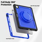 For iPad Air 11 2025 / 2024 Honeycomb Hybrid Tablet Case with Handle Holder & Strap(Dark Blue) - 3
