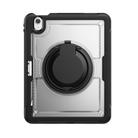 For iPad Air 11 2025 / 2024 Honeycomb Hybrid Tablet Case with Handle Holder & Strap(Transparent) - 2