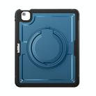 For iPad Air 13 2025 / 2024 Honeycomb Hybrid Tablet Case with Handle Holder & Strap(Navy Blue) - 2