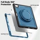 For iPad Air 13 2025 / 2024 Honeycomb Hybrid Tablet Case with Handle Holder & Strap(Navy Blue) - 3