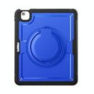 For iPad Air 13 2025 / 2024 Honeycomb Hybrid Tablet Case with Handle Holder & Strap(Dark Blue) - 2