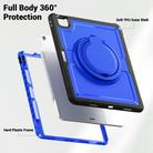 For iPad Air 13 2025 / 2024 Honeycomb Hybrid Tablet Case with Handle Holder & Strap(Dark Blue) - 3