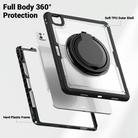 For iPad Air 13 2025 / 2024 Honeycomb Hybrid Tablet Case with Handle Holder & Strap(Transparent) - 3