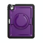 For iPad Air 13 2025 / 2024 Honeycomb Hybrid Tablet Case with Handle Holder & Strap(Purple) - 2