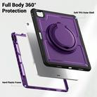 For iPad Air 13 2025 / 2024 Honeycomb Hybrid Tablet Case with Handle Holder & Strap(Purple) - 3