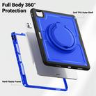 For iPad Pro 13 2024 Honeycomb Hybrid Tablet Case with Handle Holder & Strap(Dark Blue) - 3