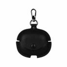 For Realme Air 5 Pro Leather Earphone Protective Case with Hook(Black) - 1