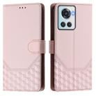 For OnePlus 10R / Ace Honeycomb Embossing RFID Leather Phone Case(Pink) - 2