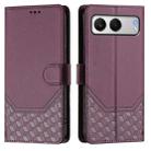 For OnePlus Nord 4 5G Honeycomb Embossing RFID Leather Phone Case(Violet) - 2