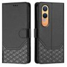 For OnePlus Nord CE4 Lite Honeycomb Embossing RFID Leather Phone Case(Black) - 2