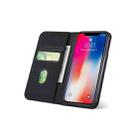 For iPhone X / XS Strong Magnetism Shockproof Horizontal Flip Liquid Feel Leather Case with Holder & Card Slots & Wallet(Black) - 4
