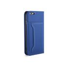 For iPhone 6 Plus / 6s Plus Strong Magnetism Shockproof Horizontal Flip Liquid Feel Leather Case with Holder & Card Slots & Wallet(Blue) - 3