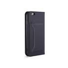 For iPhone 6 / 6s Strong Magnetism Shockproof Horizontal Flip Liquid Feel Leather Case with Holder & Card Slots & Wallet(Black) - 2