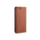 For iPhone 6 / 6s Strong Magnetism Shockproof Horizontal Flip Liquid Feel Leather Case with Holder & Card Slots & Wallet(Brown) - 3