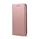 For iPhone SE 2022 / SE 2020 / 8 / 7 Strong Magnetism Shockproof Horizontal Flip Liquid Feel Leather Case with Holder & Card Slots & Wallet(Rose Gold) - 2