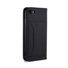 For iPhone SE 2022 / SE 2020 / 8 / 7 Strong Magnetism Shockproof Horizontal Flip Liquid Feel Leather Case with Holder & Card Slots & Wallet(Black) - 3