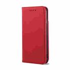 For iPhone SE 2022 / SE 2020 / 8 / 7 Strong Magnetism Shockproof Horizontal Flip Liquid Feel Leather Case with Holder & Card Slots & Wallet(Red) - 2