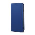 For iPhone SE 2022 / SE 2020 / 8 / 7 Strong Magnetism Shockproof Horizontal Flip Liquid Feel Leather Case with Holder & Card Slots & Wallet(Blue) - 2