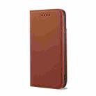 For iPhone SE 2022 / SE 2020 / 8 / 7 Strong Magnetism Shockproof Horizontal Flip Liquid Feel Leather Case with Holder & Card Slots & Wallet(Brown) - 2