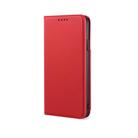 For iPhone 11 Pro Max Strong Magnetism Shockproof Horizontal Flip Liquid Feel Leather Case with Holder & Card Slots & Wallet(Red) - 1