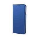 For iPhone 11 Pro Strong Magnetism Shockproof Horizontal Flip Liquid Feel Leather Case with Holder & Card Slots & Wallet(Blue) - 1