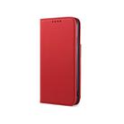 For iPhone XR Strong Magnetism Shockproof Horizontal Flip Liquid Feel Leather Case with Holder & Card Slots & Wallet(Red) - 1
