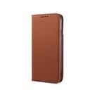 For iPhone XR Strong Magnetism Shockproof Horizontal Flip Liquid Feel Leather Case with Holder & Card Slots & Wallet(Brown) - 2