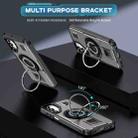 For Samsung Galaxy A15 Ring Holder Carbon Fiber PC Hybrid TPU Phone Case(Grey) - 2