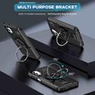 For Samsung Galaxy A24 5G Ring Holder Carbon Fiber PC Hybrid TPU Phone Case(Black) - 2