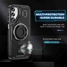 For Samsung Galaxy A24 5G Ring Holder Carbon Fiber PC Hybrid TPU Phone Case(Black) - 3