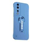 For Honor 70 Baking Varnish 360 Rotate Holder No Frame PC Phone Case(Blue) - 1