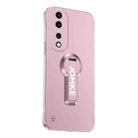 For Honor 70 Baking Varnish 360 Rotate Holder No Frame PC Phone Case(Pink) - 1