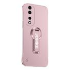 For Honor 70 Pro Baking Varnish 360 Rotate Holder No Frame PC Phone Case(Pink) - 1