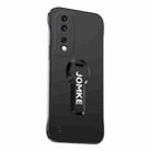 For Honor 80 Baking Varnish 360 Rotate Holder No Frame PC Phone Case(Black) - 1