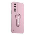 For Honor 80 GT Baking Varnish 360 Rotate Holder No Frame PC Phone Case(Pink) - 1