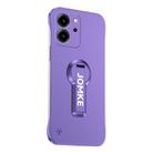 For Honor 80 SE Baking Varnish 360 Rotate Holder No Frame PC Phone Case(Purple) - 1