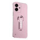 For Honor 80 SE Baking Varnish 360 Rotate Holder No Frame PC Phone Case(Pink) - 1