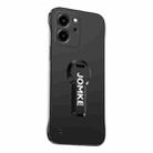 For Honor 80 SE Baking Varnish 360 Rotate Holder No Frame PC Phone Case(Black) - 1